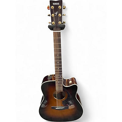 Used Yamaha FX335C 2 Tone Sunburst Acoustic Electric Guitar