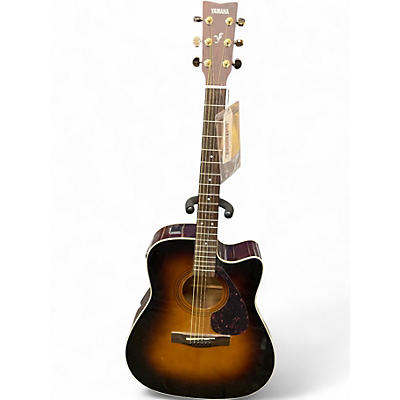 Used Yamaha FX335C 2 Tone Sunburst Acoustic Electric Guitar