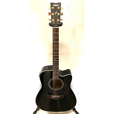 Yamaha Used Yamaha FX335C Black Acoustic Electric Guitar