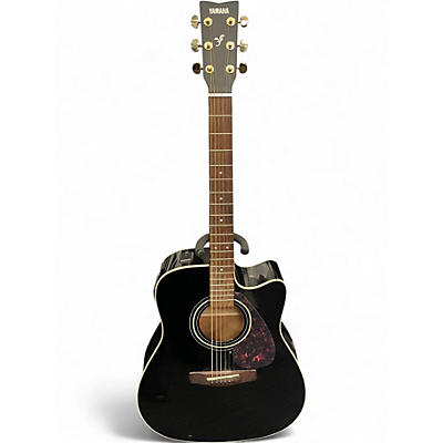 Used Yamaha FX335C  Black Acoustic Electric Guitar