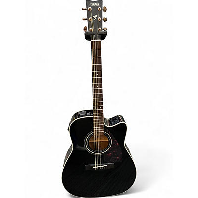 Used Yamaha FX335C Black Acoustic Electric Guitar