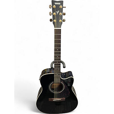 Used Yamaha FX335C Black Acoustic Electric Guitar