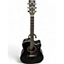 Used Yamaha FX335C Black Acoustic Electric Guitar Black