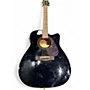 Used Yamaha FX335C Black Acoustic Electric Guitar Black