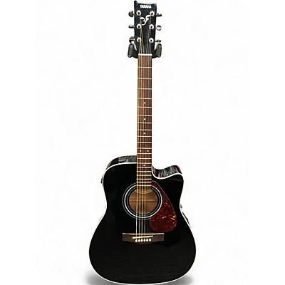 Used Yamaha FX370C Black Acoustic Electric Guitar