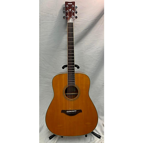 Yamaha Used Yamaha Fg-ta Natural Acoustic Electric Guitar Natural