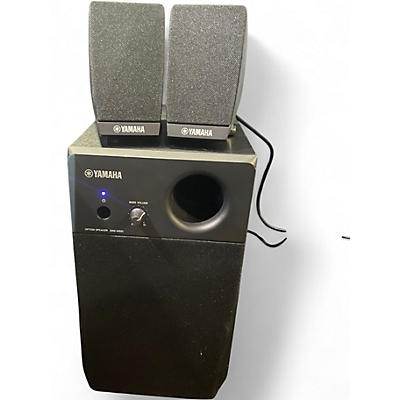 Used Yamaha GNS-MS01 3-Piece Monitor Speaker System for GENOS Powered Monitor
