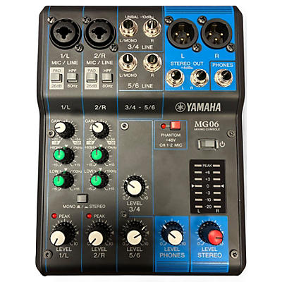 Used Yamaha MG06 Powered Mixer