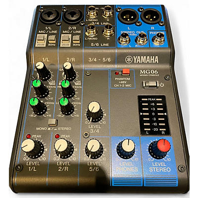 Used Yamaha MG06 Unpowered Mixer