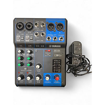 Used Yamaha MG06 Unpowered Mixer