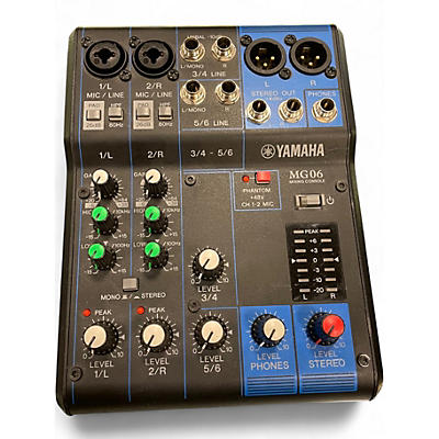 Used Yamaha MG06 Unpowered Mixer