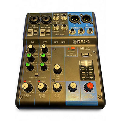 Used Yamaha MG06 Unpowered Mixer