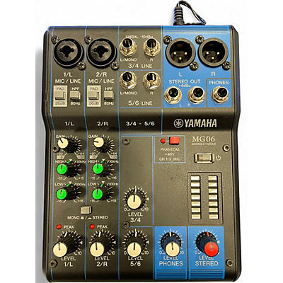 Used Yamaha MG06 Unpowered Mixer