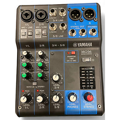 Used Yamaha MG06 Unpowered Mixer