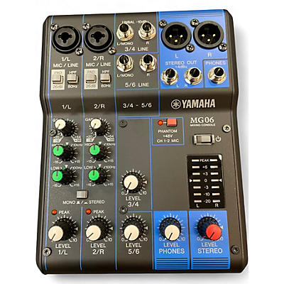 Used Yamaha MG06 Unpowered Mixer