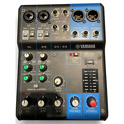 Used Yamaha MG06 Unpowered Mixer