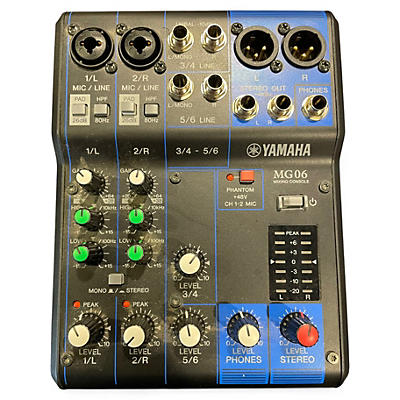 Used Yamaha MG06 Unpowered Mixer