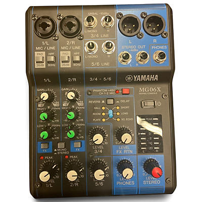 Used Yamaha MG06X Unpowered Mixer