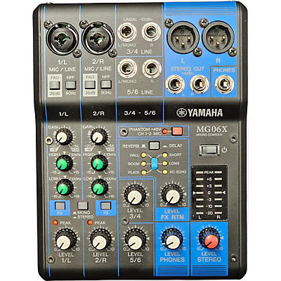 Used Yamaha MG06X Unpowered Mixer