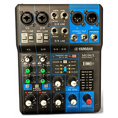 Used Yamaha MG06X Unpowered Mixer