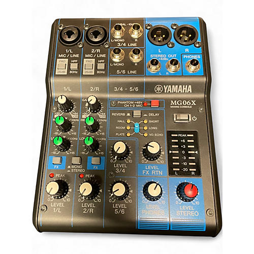 Used Yamaha MG06X Unpowered Mixer