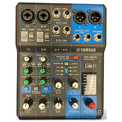 Used Yamaha MG06X Unpowered Mixer