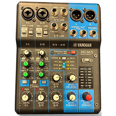 Used Yamaha MG06X Unpowered Mixer