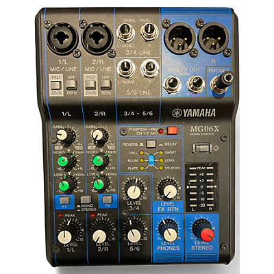 Used Yamaha MG06X Unpowered Mixer