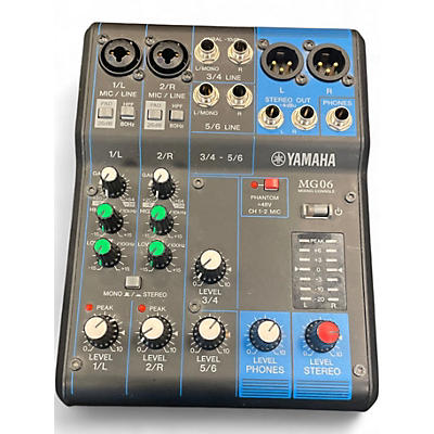 Used Yamaha MG06X Unpowered Mixer