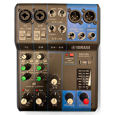 Used Yamaha MG06X Unpowered Mixer