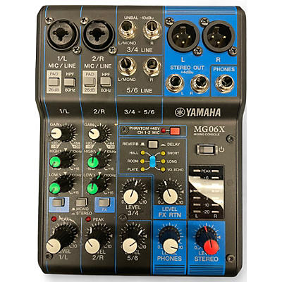 Used Yamaha MG06X Unpowered Mixer