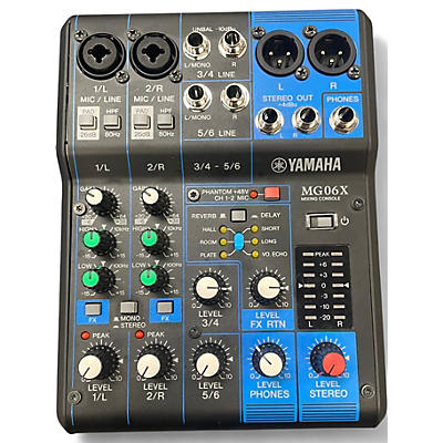 Used Yamaha MG06X Unpowered Mixer