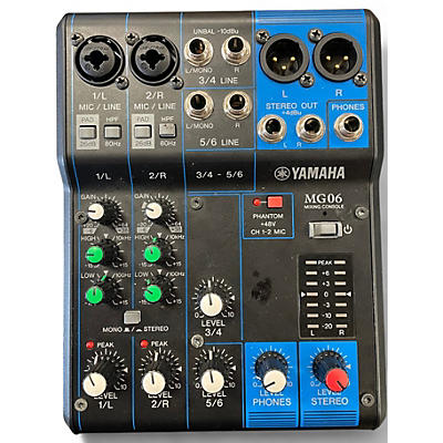 Used Yamaha MG06X Unpowered Mixer