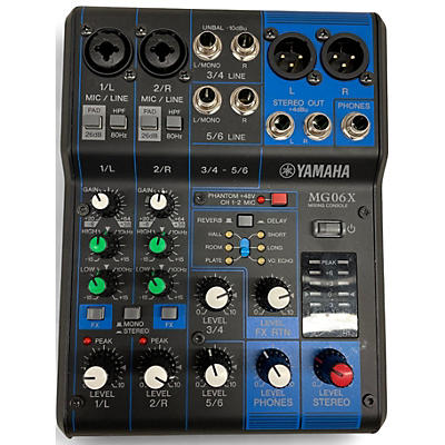 Used Yamaha MG06X Unpowered Mixer