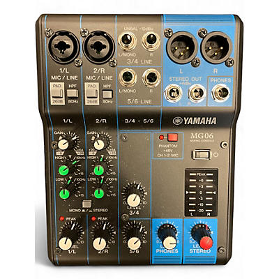 Used Yamaha MG06X Unpowered Mixer