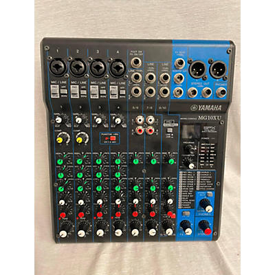 Yamaha Used Yamaha MG10XU 10 Channel Mixer With Effects Unpowered Mixer