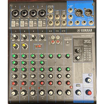 Yamaha Used Yamaha MG10XU 10 Channel Mixer With Effects Unpowered Mixer