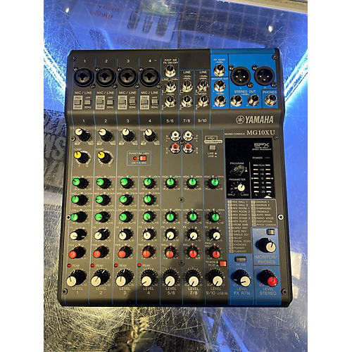 Yamaha Used Yamaha MG10XU 10 Channel Mixer With Effects Unpowered Mixer