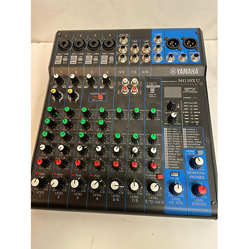 Yamaha Used Yamaha MG10XU 10 Channel Mixer With Effects Unpowered Mixer