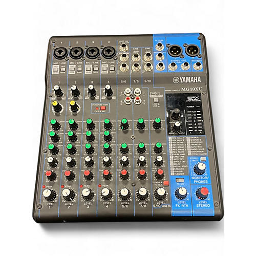 Yamaha Used Yamaha MG10XU 10 Channel Mixer With Effects Unpowered Mixer