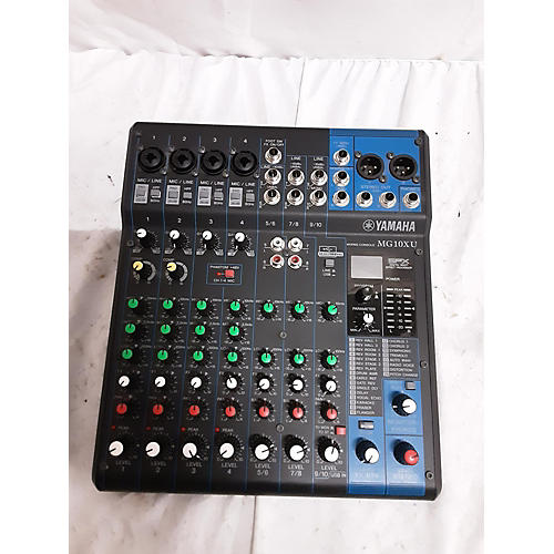 Yamaha Used Yamaha MG10XU 10 Channel Mixer With Effects Unpowered Mixer