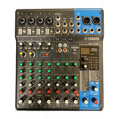 Yamaha Used Yamaha MG10XU 10 Channel Mixer with Effects Unpowered Mixer