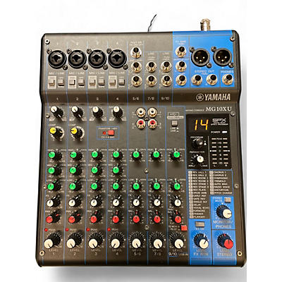 Yamaha Used Yamaha MG10XU 10 Channel Mixer with Effects Unpowered Mixer