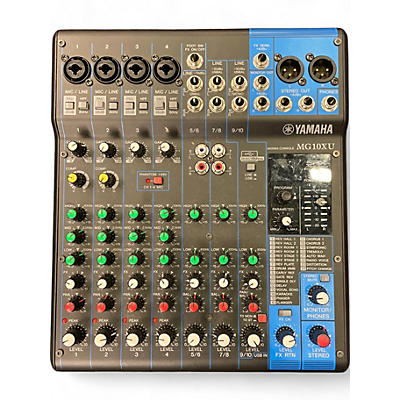 Yamaha Used Yamaha MG10XU 10 Channel Mixer with Effects Unpowered Mixer