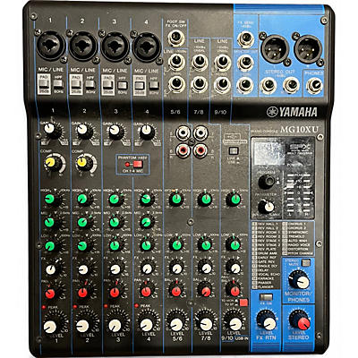 Yamaha Used Yamaha MG10XU 10 Channel Mixer with Effects Unpowered Mixer