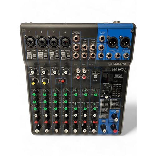 Yamaha Used Yamaha MG10XU 10 Channel Mixer with Effects Unpowered Mixer