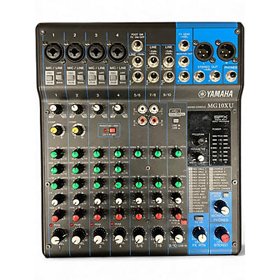 Used Yamaha MG10XU 10 Channel Mixer with Effects Unpowered Mixer