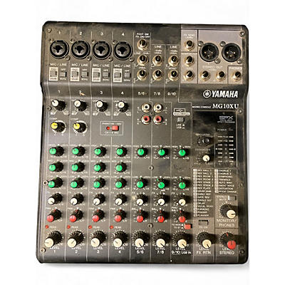 Used Yamaha MG10XU 10 Channel Mixer with Effects Unpowered Mixer