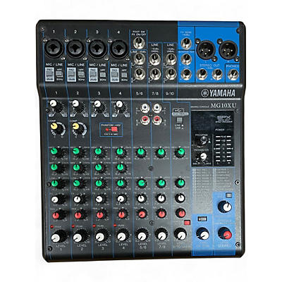 Used Yamaha MG10XU 10 Channel Mixer with Effects Unpowered Mixer