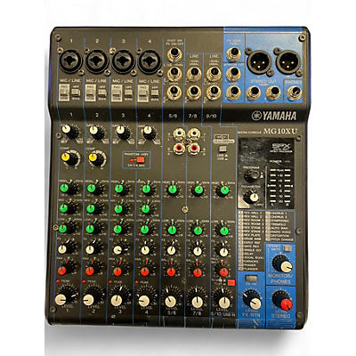 Used Yamaha MG10XU 10 Channel Mixer with Effects Unpowered Mixer
